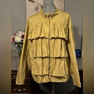 Apt.9 Apt 9 Ruffle Tiered Full Zip Jacket With Pockets woman size 3X